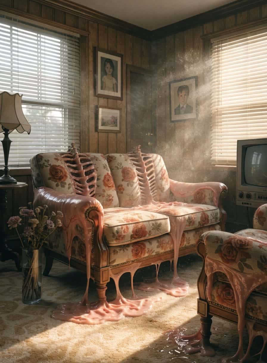 1990s Floral Living Rooms, Bio-Fused